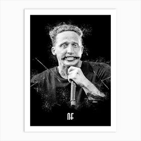 Nf Rapper Portrait Art Print