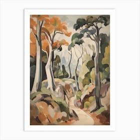 Autumn Fall Forest Pattern Painting 19 Art Print