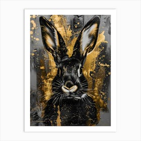 Gold Rabbit Art Print