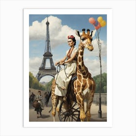 Frida in Paris Art Print