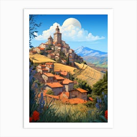 Tuscan Village Art Print