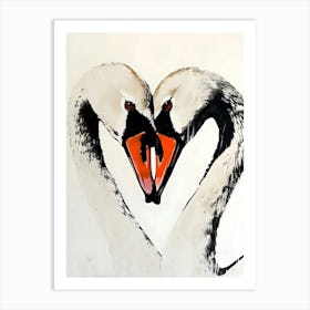 Love Swans Art Print