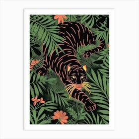 Tiger In The Jungle 4 Art Print