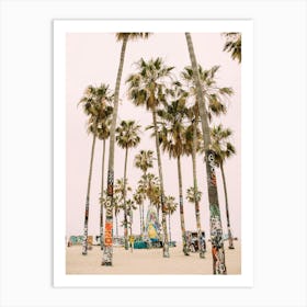 Venice Beach Palm Tree Graffiti Art Print