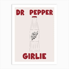 Dr Pepper Simple Art Print