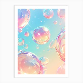 Bubbles Wallpaper Art Print