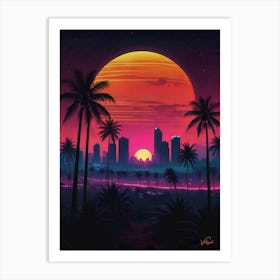 Tropical City 30x40in 9000x12000px 37 Art Print
