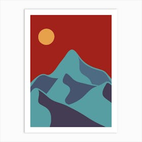 Mountains In The Sky Art Print