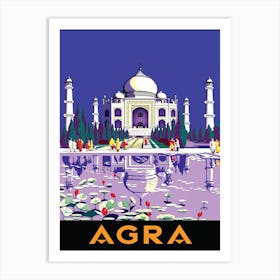 Agra, Taj Mahal, India Art Print