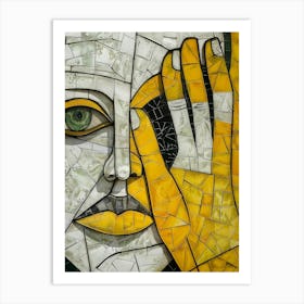 Mosaic Face Art Print