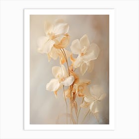 Boho Dried Flowers Orchid 5 Art Print