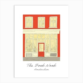 Amsterdam The Book Nook Pastel Colours 2 Poster Art Print