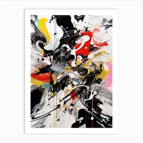 Chromatic Fusion Abstract Art Print