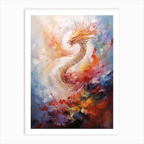 Dragon Abstract Expressionism 2 Art Print