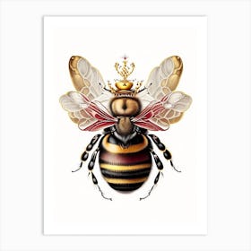 Queen Bee 3 Vintage Art Print