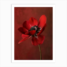 Floral Art 0008 Red Flower 0000 Red Fl An 1 Art Print