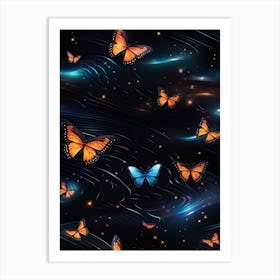 Butterfly Wallpaper 3 Art Print