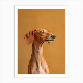 Dachshund. Generated AI. Art Print 6 Póster