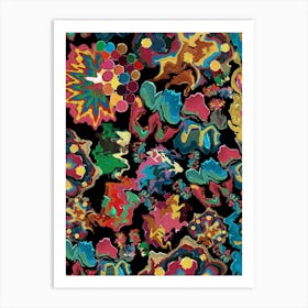 Colorful Swirl Pattern Art Print
