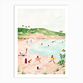 Beach Day Art Print