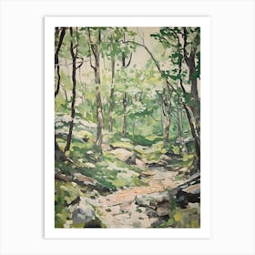 Grenn Trees In The Woods 15 Art Print