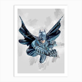 Batman Flying Art Print