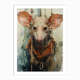 A Realistic And Atmospheric Watercolour Fantasy Character 1 Art Print