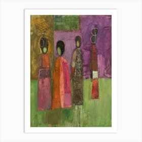 Three Women 5 Art Print