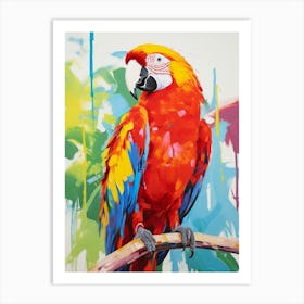 Colourful Bird Painting Macaw 4 Art Print