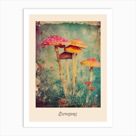 Explore Mushroom Poster 2 Art Print