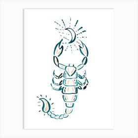 Scorpio Zodiac Art Print