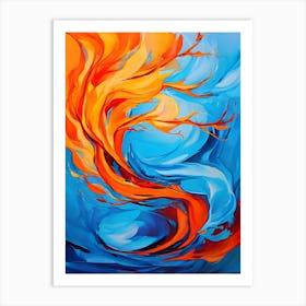 Fire And Flames Art Print