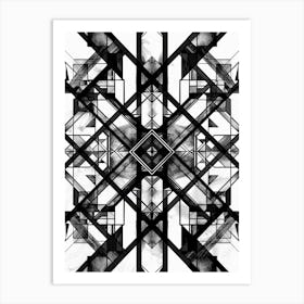 Abstract Geometric Painting 1 Art Print