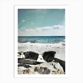 Sunglasses On The Beach 1 Art Print