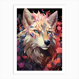 Mystic Arctic Wolf Art Print