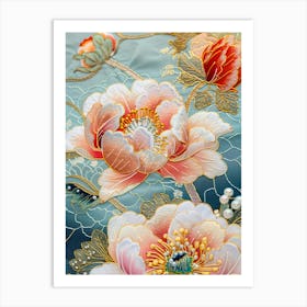 Japanese Flower 1 Art Print