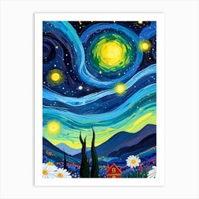 Starry Night 55 Art Print