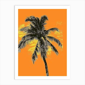 Palm Tree Canvas Print 2 Art Print