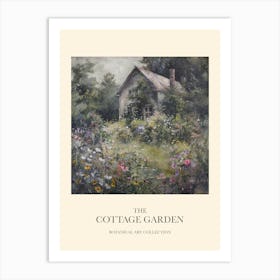 Flower Symphony Cottage Garden Poster 15 Art Print