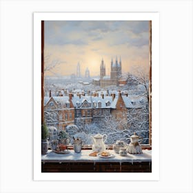 Winter Cityscape London United Kingdom 6 Art Print