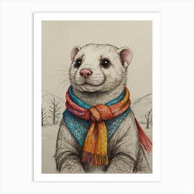 Ferret 8 Art Print