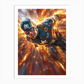 Captain America 15 Art Print