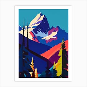 Grand Teton National Park United States Of America Pop Matisse Art Print