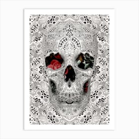 Lace Skull Art Print