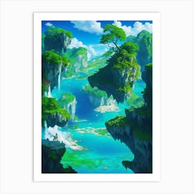 Floating Island Art Print