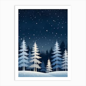 Trees In The Snow 1 Art Print