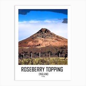 Roseberry Topping, Mountain, North York Moors, Hill, Nature, Art, Wall Print Art Print