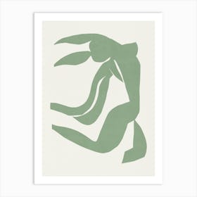 Inspired by Matisse - Green Nude 01 Art Print