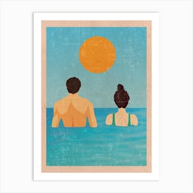 Together Swim Art Print