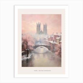 Dreamy Winter Painting Poster York United Kingdom 1 Art Print